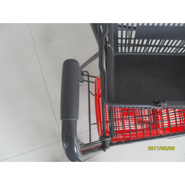 Two Tier Flat Wheel Airport Shopping Basket Trolley 50L CE / GS / ROSH