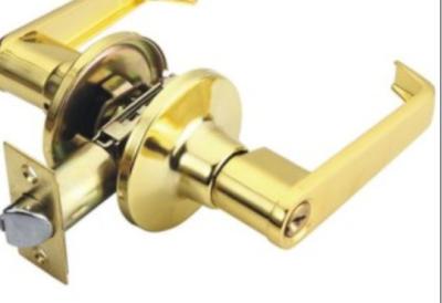 Gold Plated Door Lever Lock , Safety First Lever Handle Lock Fast Delivery