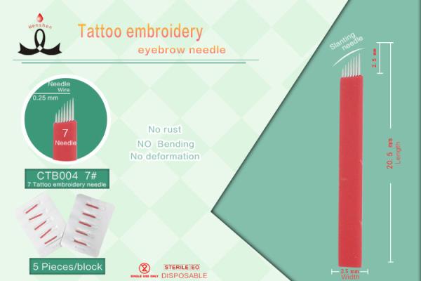 Agulhas vermelhas de Microblading menos descartável individualmente embalado da vibração