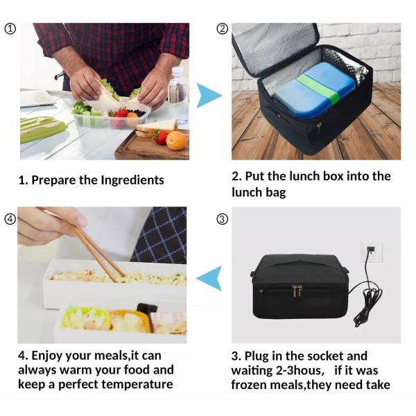 Многофункциональный портативный электрический размер сумки 9.1×11.5×5.5инчес грелки еды