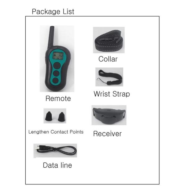 Водоустойчивый перезаряжаемые воротник удара током дистанционного управления продуктов тренировки любимца для собак