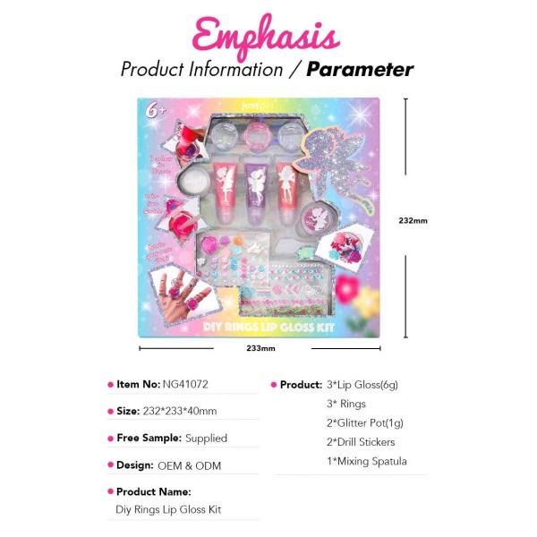 Playdates Recommended Kids Makeup Kit Washable And Includes Rings Creative Play