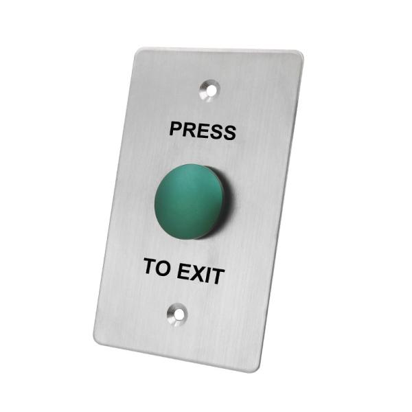 Anti - Vandal Red Or Green Door Exit Push Button Micro Switch With Fireproof Material Faceplate