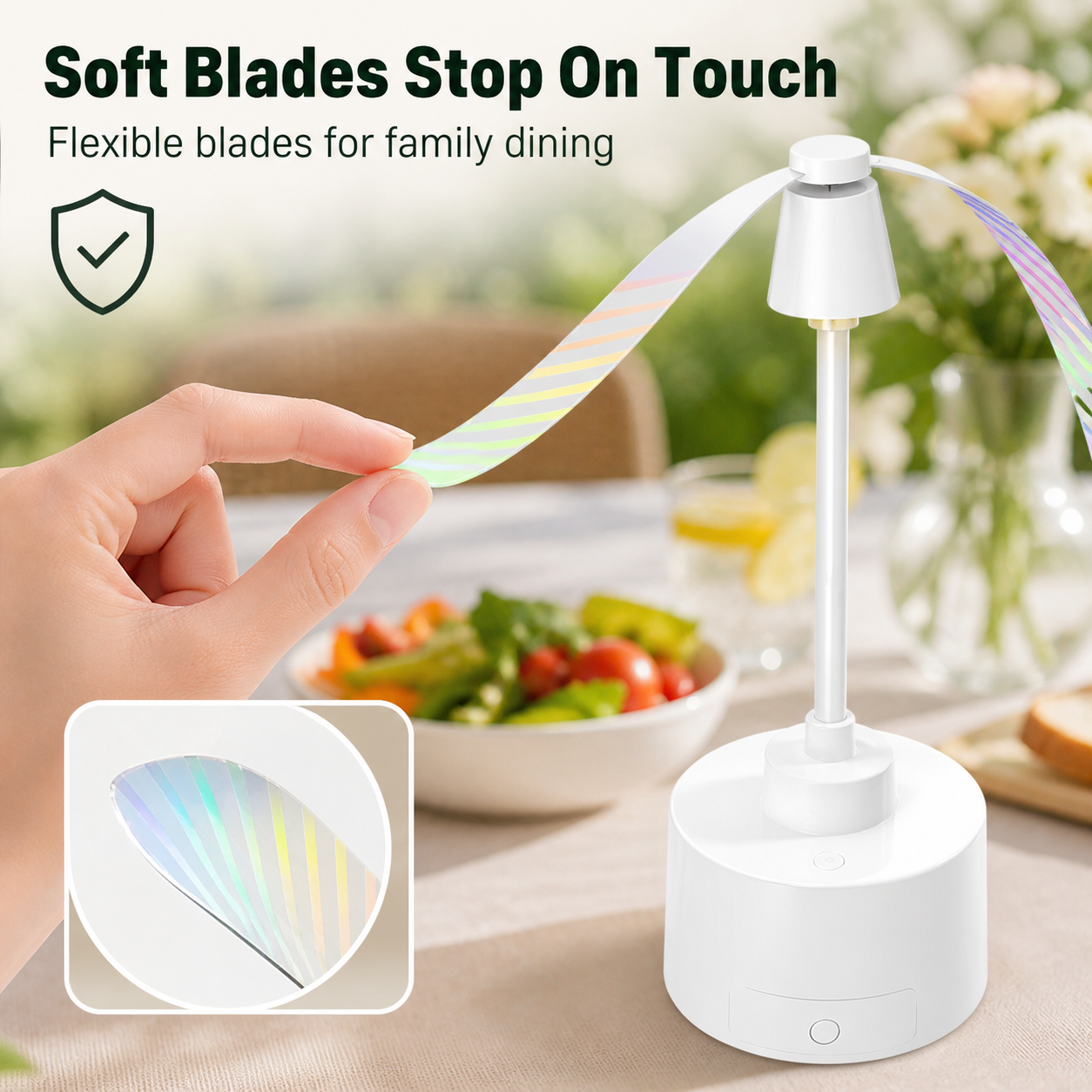 Foldable Mosquito Fly Repellent Fan 360-degree 2 Pack Electric Fly Trap with Smart LED Display