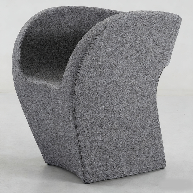 Creative Irregular Modern Leisure Lounge Chair Sofa Bed for Apartment Bedroom Living Room-Steel Frame Eco-Friendly