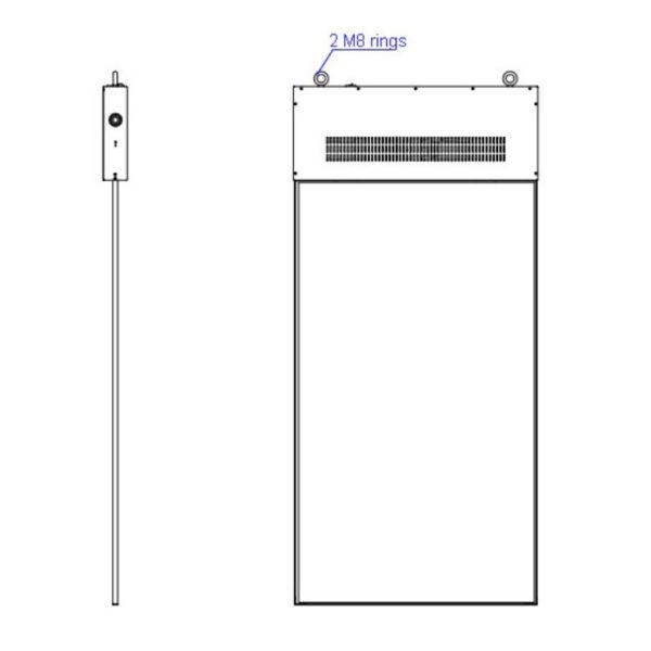 Latest Technology 55 -inch Indoor Touch flexible double-sided hanging Lg Transparent OLED Displays