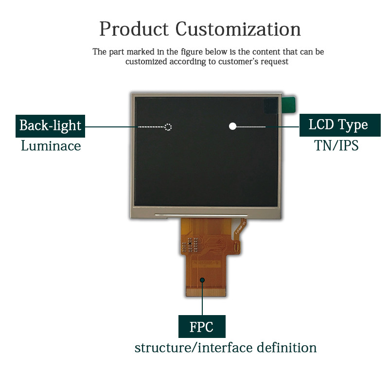 320x240 Ips Квадратный Tft Модуль экрана 3,5 дюйма FPC Tft LCD Модуль