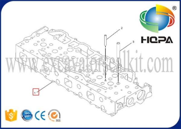 7W2225 7W-2225 Excavator Engine Parts Cylinder Head For CAT Engine 3408 3408B 3412