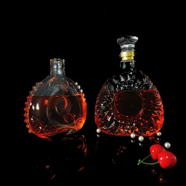 Настраиваемая упаковка с логотипом 750 мл пустые стеклянные бутылки с виски с пробкой