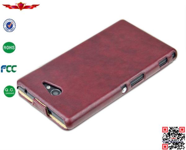 Hot Selling 100% Quality Guaranteed PU Flip Leather Cover Cases For Sony Xperia M2