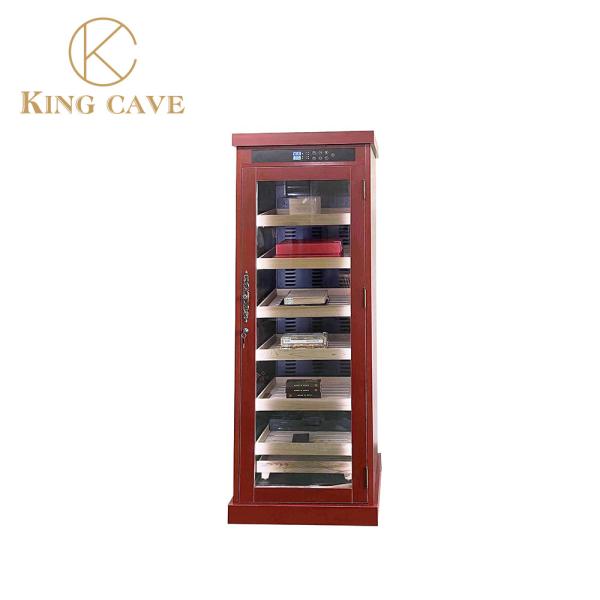 Modern Kitchen Cabinet Electric Cigar Cooler Free Standing With Cedar Shelves