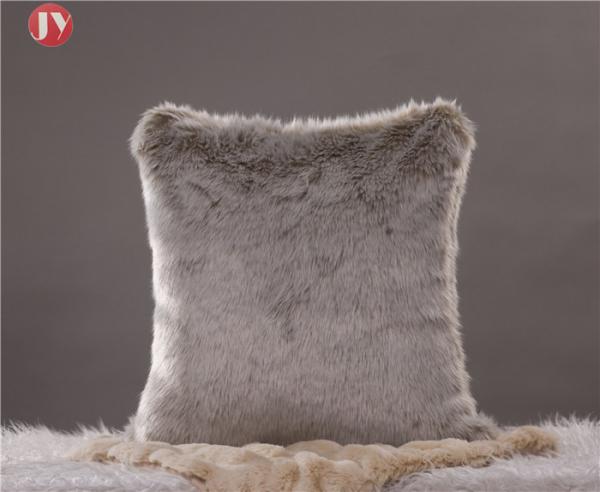 Square thick and soft pile 100% animal-free double sided faux fur fuzzy cozy throw pillow covers set