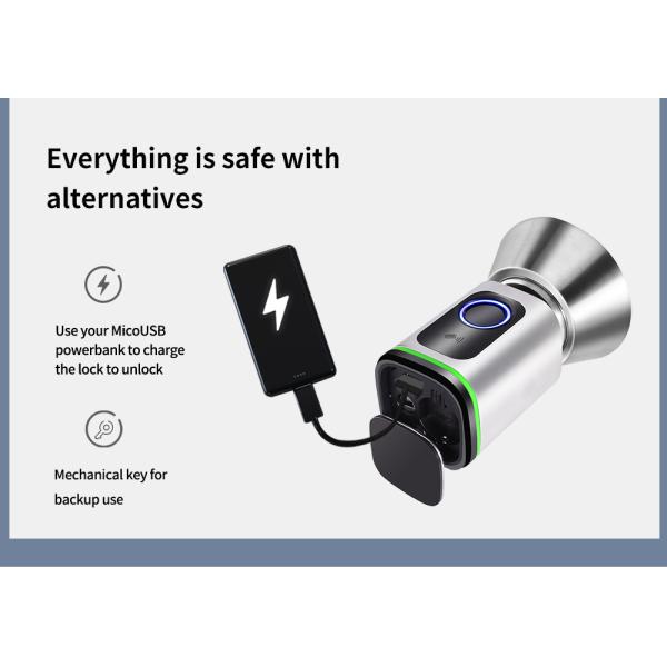 Memory Card Data Storage Options Waterproof Zinc Alloy Mortise Lock with WiFi Network