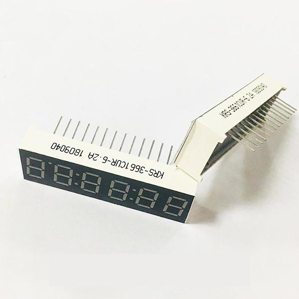 6 Digit Tricolour 7 Segment LED Displays 45x18mm For Temperature Indicator