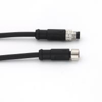 M8 Conectores de cable blindado preensamblados de macho recto de 3 pines de código A PVC