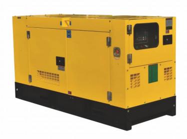 Yellow 24kw-60kw Diesel Canopy Generator Set with Water-cooled Cooling System and IP23 Protection Grade
