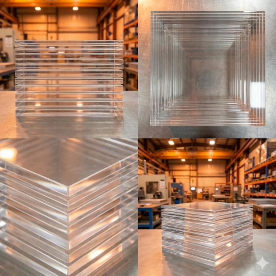 Custom Cast Extruded Acrylic Sheet Plastic Panel Cut To Size PMMA Sheet