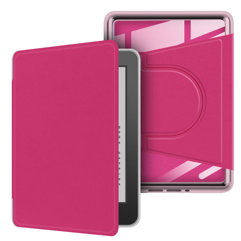 Laudtec Customized Personalized Printing PU Leather Case Cover for Kindle Paperwhite Ebook Magnetic Smooth Tablet Case