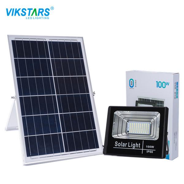 30w 60W Solar 100W LED Flood Light Aluminum Bracket Arm With 3.7V Battery