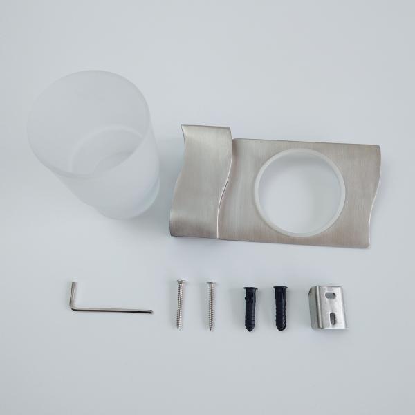 0.46kg Bathroom Tumbler Holders Single Toothbrush Holder Satin Brushed