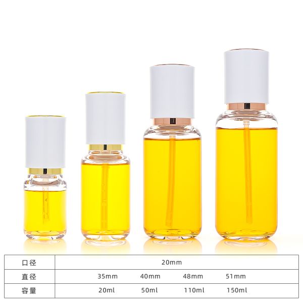Transparent PET Plastic Bottle for Cosmetic Packaging with Food-Grade Safe Press-Type Pump Head