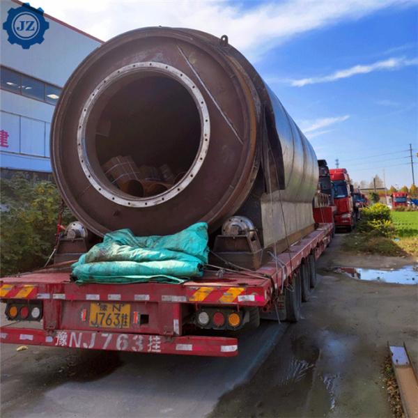 10 Tons Waste Plastic Used Tyre Rubbers Pyrolysis To Fuel Oil Plant For Waste Recycling