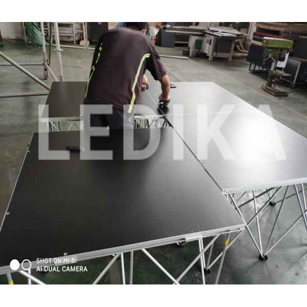 Складывая алюминиевая платформа этапа складная удобная высота 200мм до 800мм