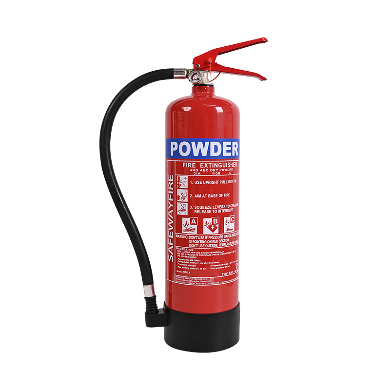 BSI EN3 Certified 4kg ABC Dry Powder Fire Extinguisher with DC01 Material for Home and Commercial Use