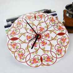 Beautiful Flower Wall Decoration Acrylic Art Wall Clock LY-050 