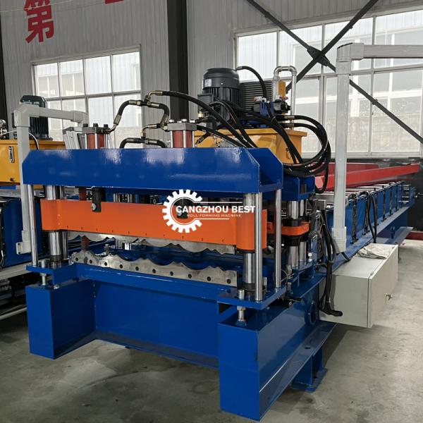 Стальной крен листа крыши Zeetile 1000mm профиля формируя передачу цепи машины