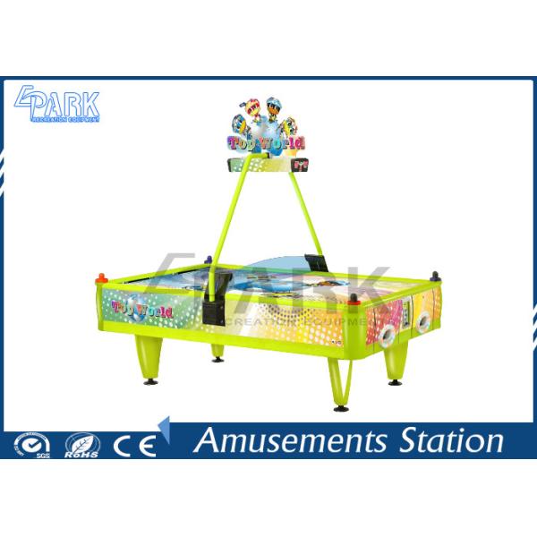 English Version 4 Person Air Hockey Table Fiberglass Material