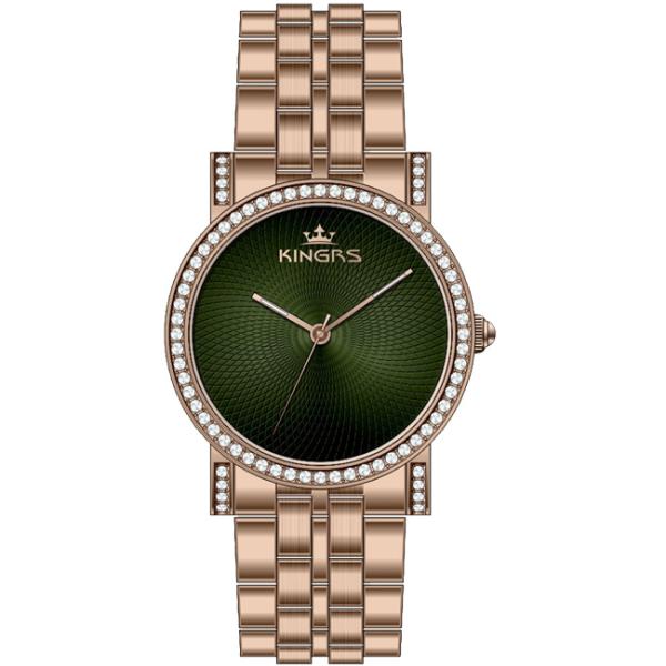Custom Logo Gold Ladies Watches , Ladies Wrist Watches 36.0mm