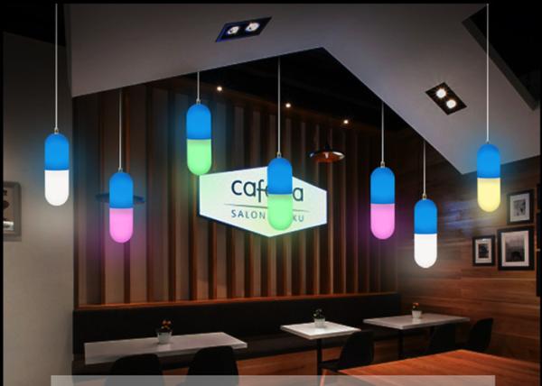 Custom LED Light Furniture Capsule Shaped Polyethylene For Table Top Decoration