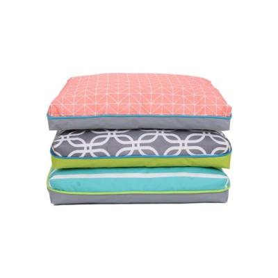 Indoor Shredded Memory Foam Dog Bed L Size With Linen Fabric Cover Zipper Ended