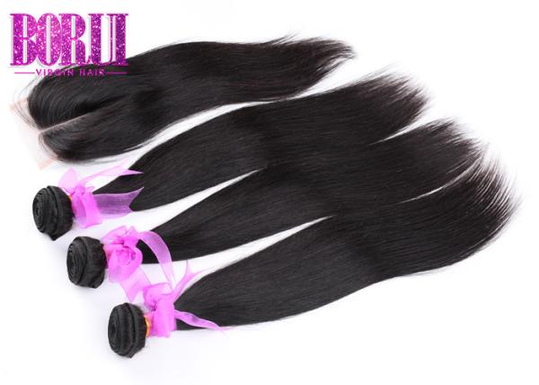 O cabelo reto malaio de seda empacota estoque do cabelo de 10A 12Ao grande todas as cores