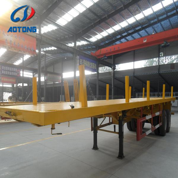 Shipping Container Twistlocks Bolster Platform Flatbed Semi Trailer