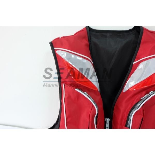 Прочная мода 4 Покец спасательный жилет 100Н рыбной ловли пены ПВК полиэстера нейлона 420Д взрослый