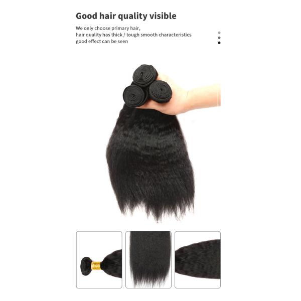 40.64cm 16 Inch Yaki Straight Hair Bundles Virgin Human Hair Bundles