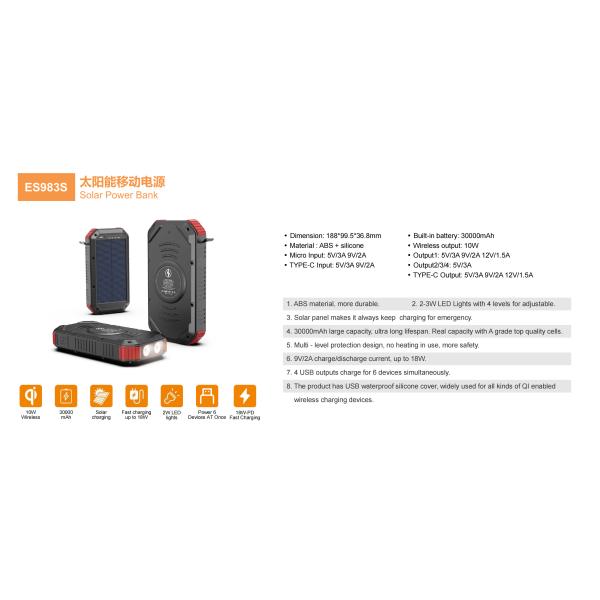 China Solar Power Bank w/ Wireless Charger, consumer electronics Products Manufacturers & Suppliers