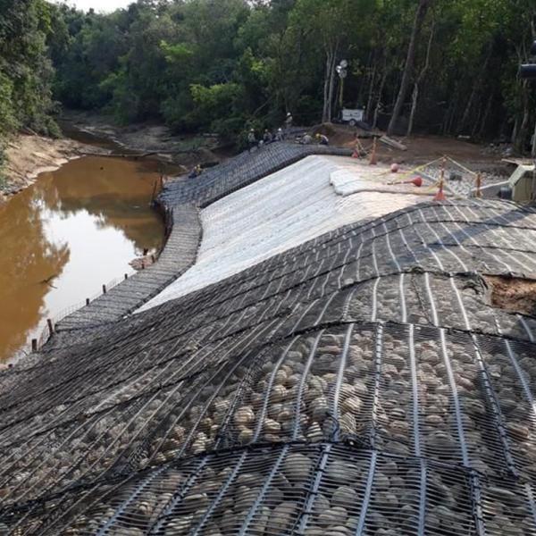 Plastic Polypropylene PE Unidirectional Uniaxial Tensile Plastic Geogrid For Roadbed Reinforcement