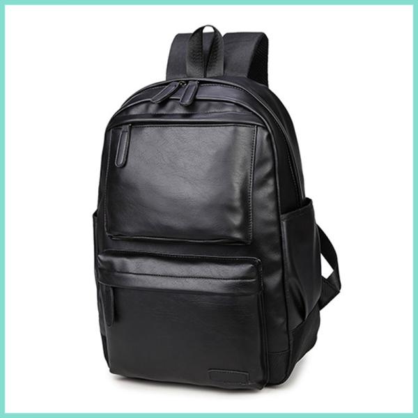Mochila portátil de PU impermeable de 30x15x43 cm Bolso de viaje de escuela unisex