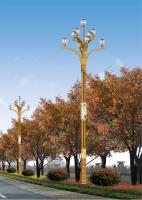 Réverbère léger mené extérieur commercial de 150 watts avec la lumière de combinaison de forme de fleur de magnolia d'éclairage de sécurité de Polonais