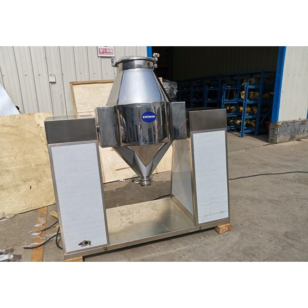 Industrial Grade Double Cone Blender For Powder Processes Stainless Steel 304 / 316L