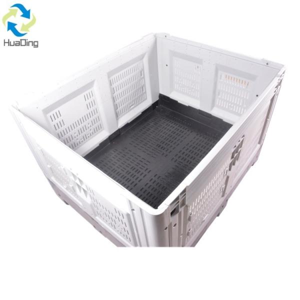 Logistics Storage Box Euro Size Box Foldable Collapsible Stackable Heavy Duty Plastic