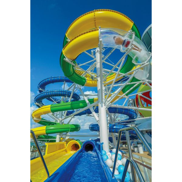 Glassfiber 304 Steel Water Wonderland Spiral Water Tunnel Slide For Kids Teens