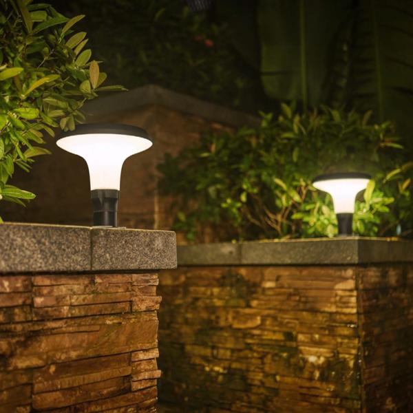 El pilar solar de la columna del jardín al aire libre del OEM enciende 150 lúmenes de a prueba de mal tiempo