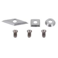 3PCS Sets Carbide Woodturning Cutters projetados com segurança