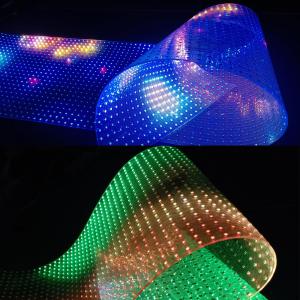 Customized LED Crystal Film Screen Full Color Display Solution with 100000 Hours