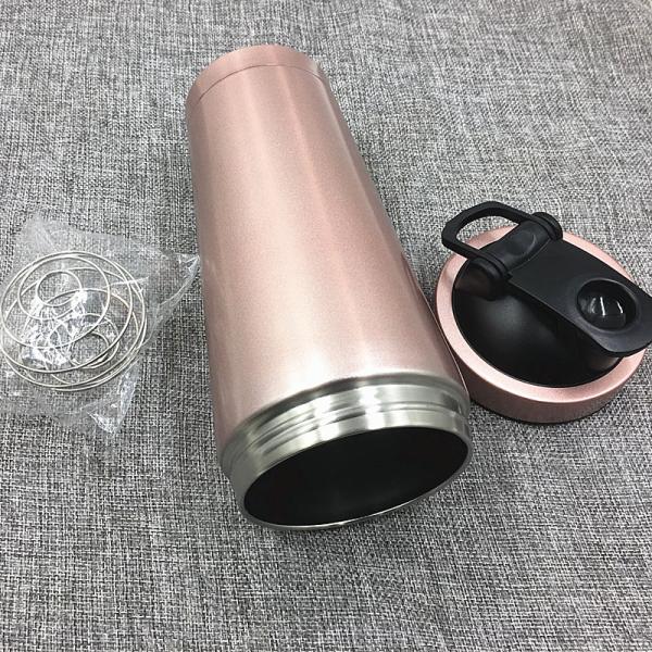 Bouteille de shaker avec fil de fer Whisk Bouteille de shaker de protéines pour les mélanges de protéines en acier inoxydable Bouteille de shaker en métal grand 25 oz 739ml