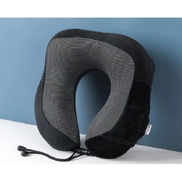 U-shaped Memory Foam Travel Pillow Slow Reboundable and Foldable for Neck Pain Relief
